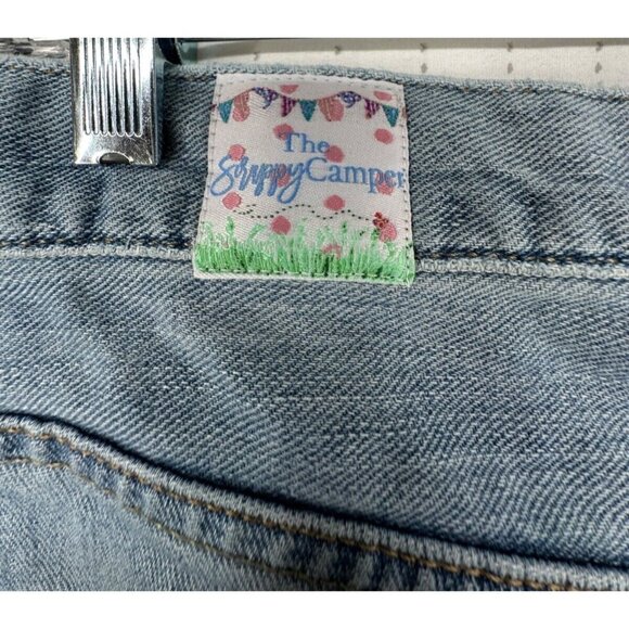 The Scrappy Camper Womens Jeans Sz XL FairyGrunge Boho Festival Upcycled Floral - Picture 9 of 16